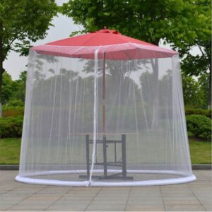 Alternative view of Pergola with anti-mosquito net  zipper