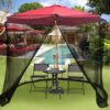 Pergola with anti-mosquito net  zipper