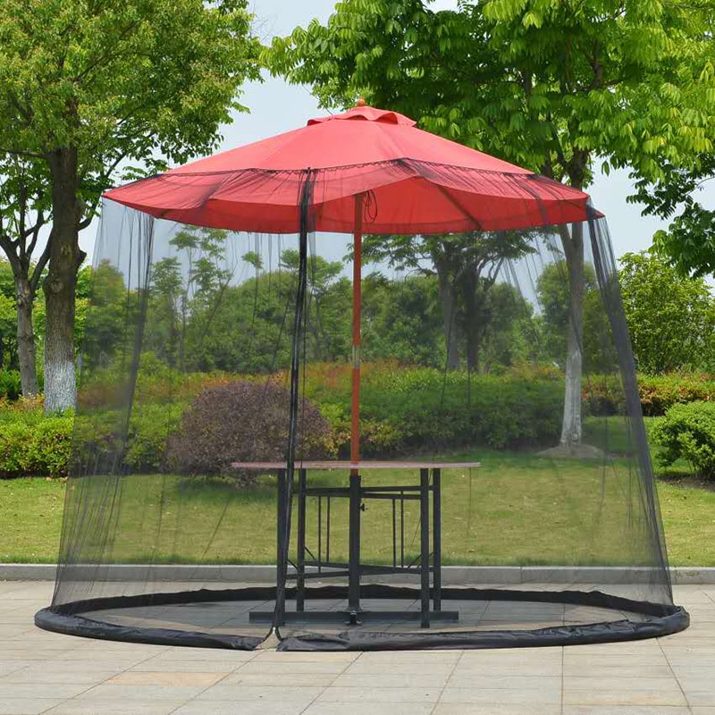 Pergola with anti-mosquito net zipper - Image 4