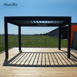 Electric Aluminum Gazebo Pergola Opening