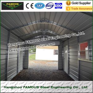 Alternative view of 20ft*21ft*6ft prefabricate steel structure garage for carport