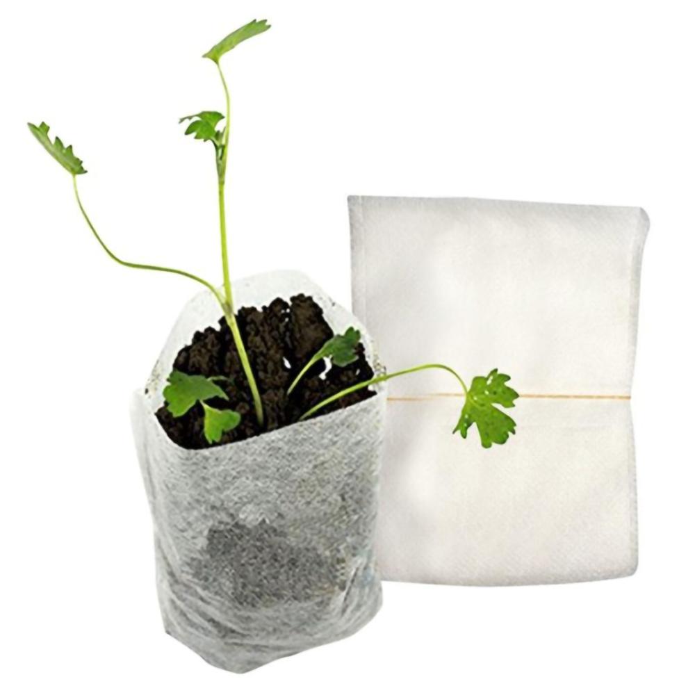300PCS Seedling Plants Nursery Bags Organic Biodegradable Grow Bags Fabric Eco-friendly Ventilate Growing Planting Bags - Image 3
