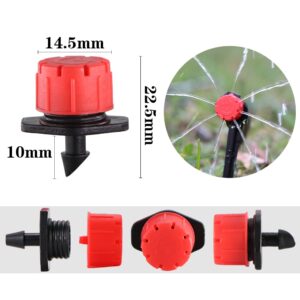 Alternative view of 5-50m DIY Micro Drip Irrigation System 8 Hole Adjustable Flow Dripper Atomizer Watering Kit Garden 1/4'' Hose Spray Misting Kit