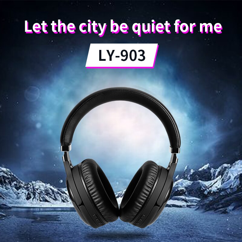 ANC Active Noise Cancelling Wireless Bluetooth Headphones Wired HeadSet With Microphone Earphone Deep Bass Hifi Sound - Image 5