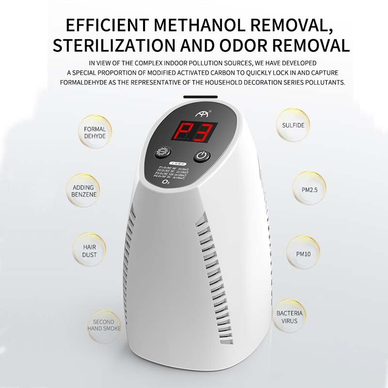 Air Purifier Cleaner for Home HEPA Filters Low Noise Desktop with True Kids Room HEPA Filter for Dust Smokers Pollen Pet Dander - Image 3