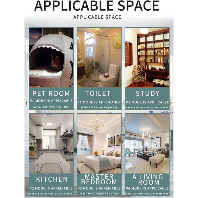 Air Purifier Cleaner for Home HEPA Filters Low Noise Desktop with True Kids Room HEPA Filter for Dust Smokers Pollen Pet Dander - Image 4