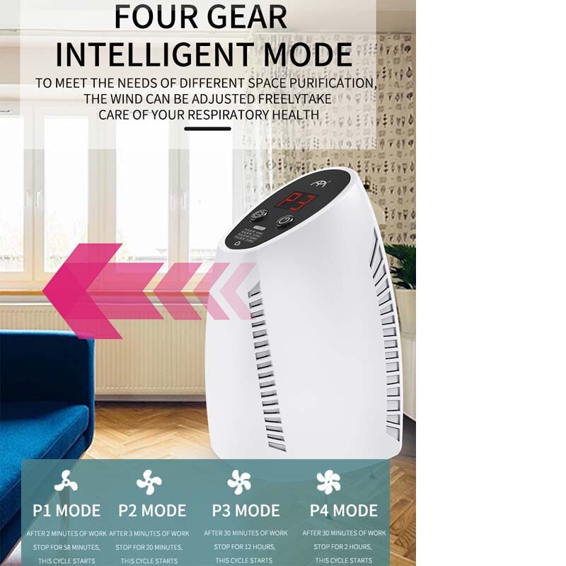 Air Purifier Cleaner for Home HEPA Filters Low Noise Desktop with True Kids Room HEPA Filter for Dust Smokers Pollen Pet Dander - Image 5